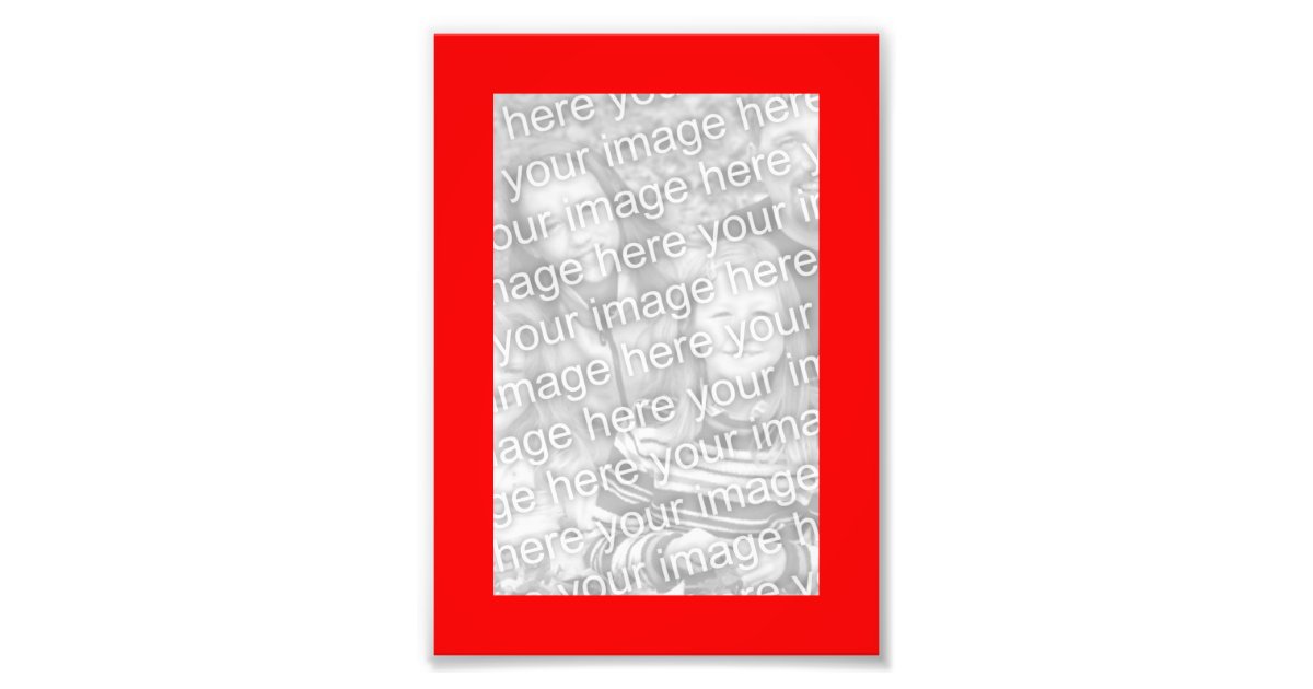 Red 5x7 Frame Photo Zazzle