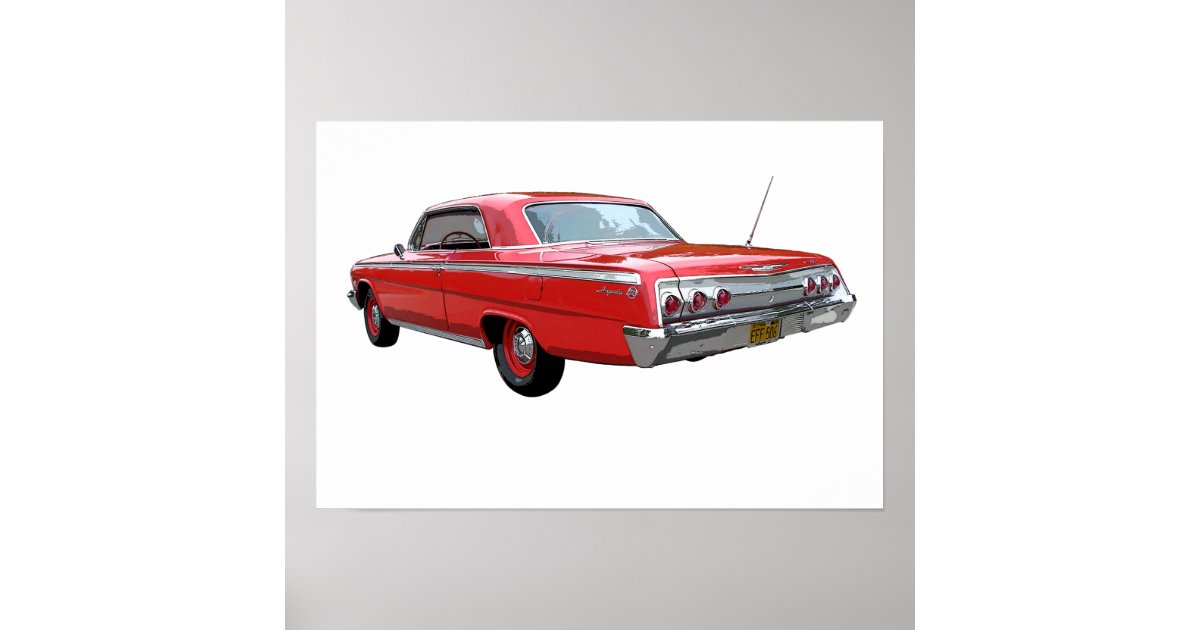 Red '62 Impala SS poster | Zazzle