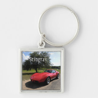 Red '75 Corvette Stingray Keychain
