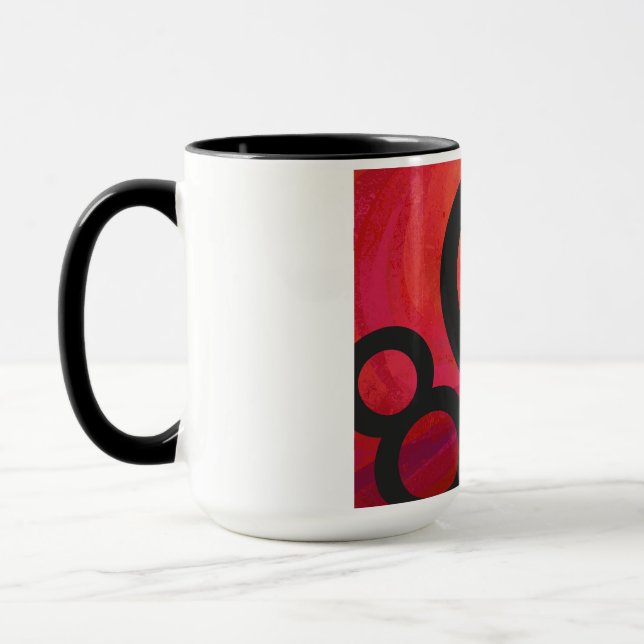 Red 80 Decade Birthday Mug (Left)