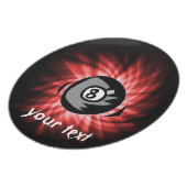 Red 8 ball plate (Left Side)