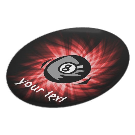 Red 8 ball plate (Left Side)