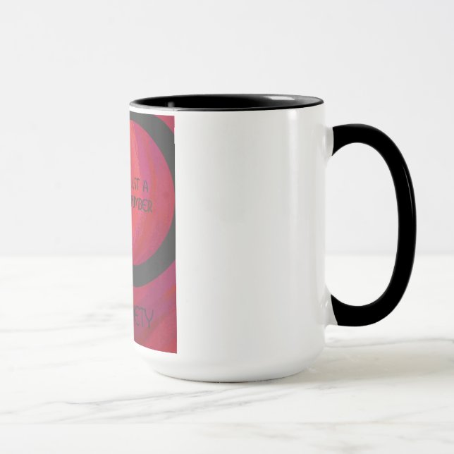 Red 90 Decade Birthday Mug (Right)