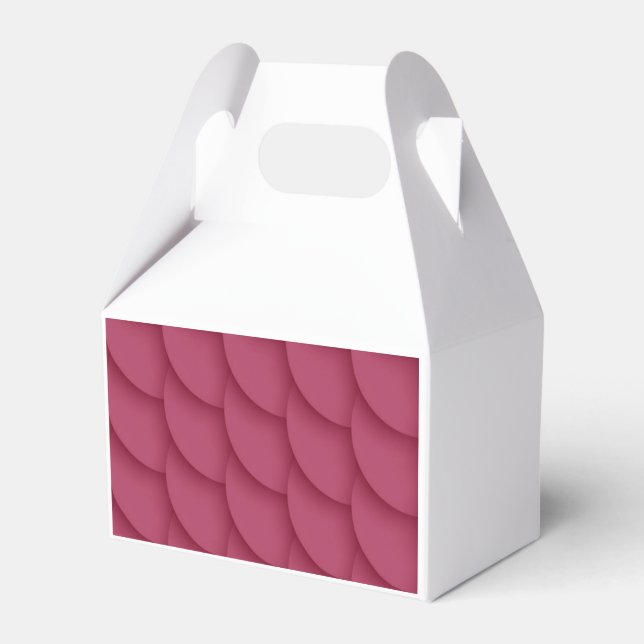 Red Abstract Background Favor Box (Back Side)