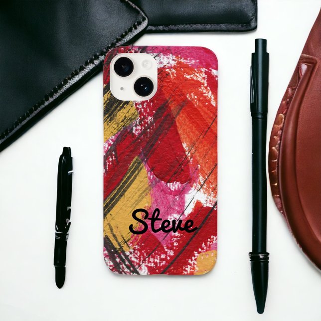 Red Abstract Bold Graphic Personalized Case-Mate i iPhone Case (Creator Uploaded)