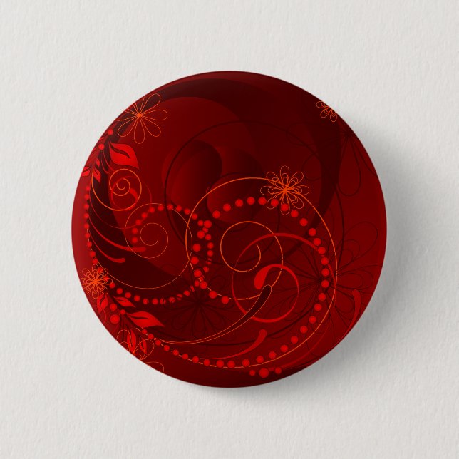 red abstract button (Front)