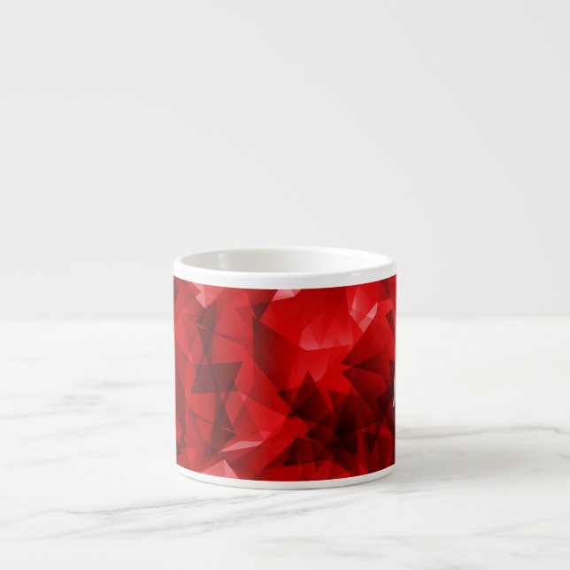 Red Abstract Geometric Background-51083 Espresso Cup (Front)