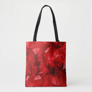 Red Abstract Geometric Background-51083 Tote Bag
