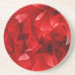 Red Abstract Geometric Design-51083 Coaster