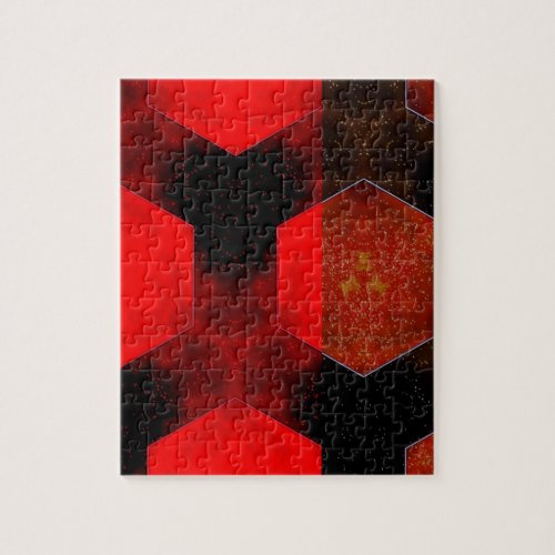 Red Abstract Jigsaw Puzzle