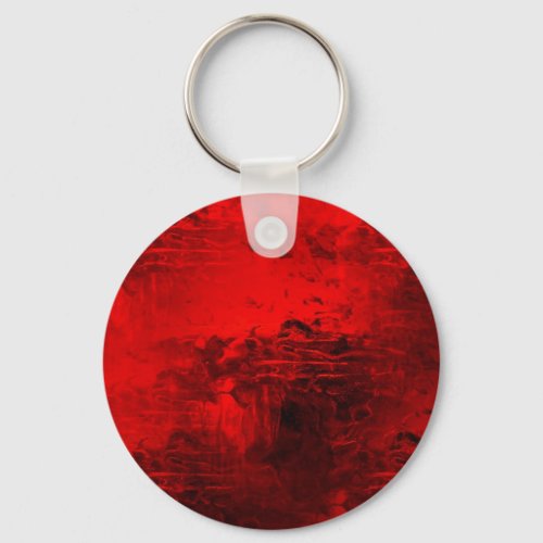 Red Abstract Keychain