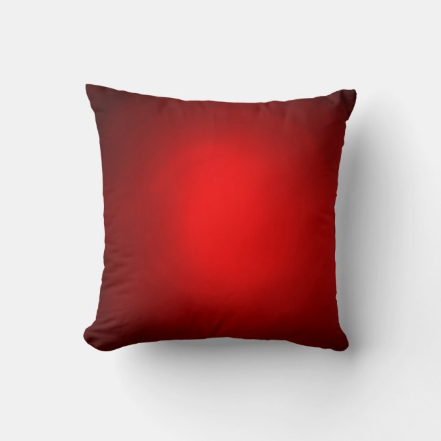Red abstract lights throw pillow (Front)