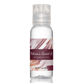Red Abstract Liquid Marble Gradient Sweet 16 Hand Sanitizer