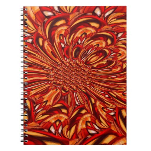 Red Abstract Notebook