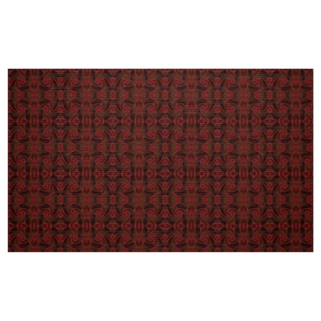 Red Abstract Pattern Fabric (Fat Quarter)