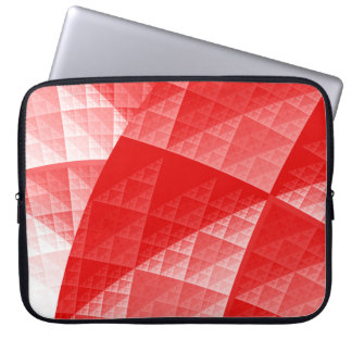 Red abstract pattern laptop sleeve