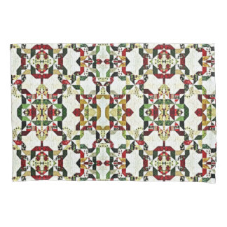 red abstract pattern pillow case