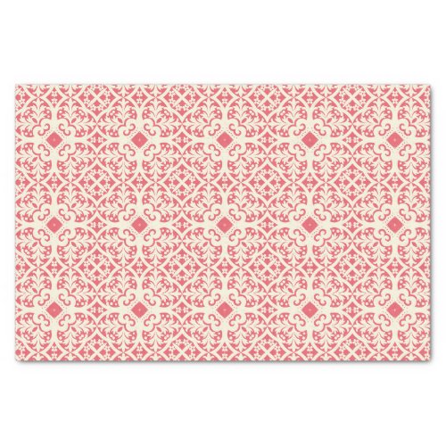 Red Abstract Pattern Tissue Paper