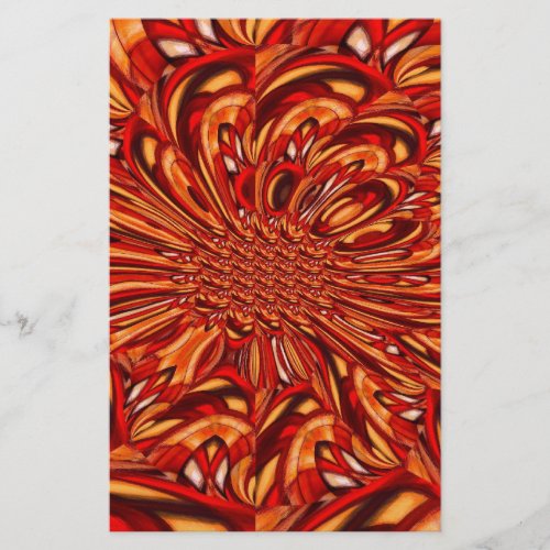 Red Abstract Stationery