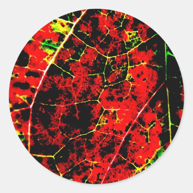 Red Abstract Stickers (Front)