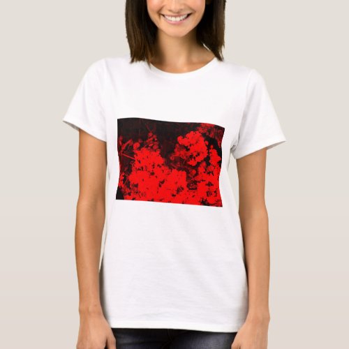 Red Abstract T_Shirt