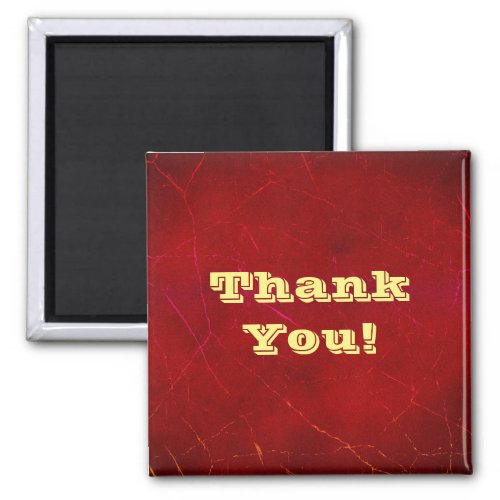 Red Abstract Thank You Magnet