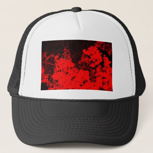 Red Abstract Trucker Hat