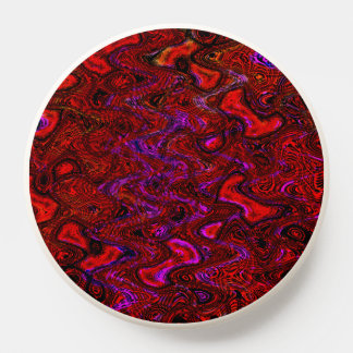 Red Abstract wavy PopSocket