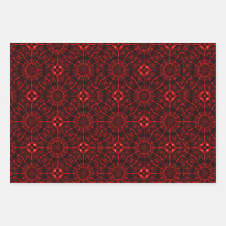 Red Abstract  Wrapping Paper Sheets