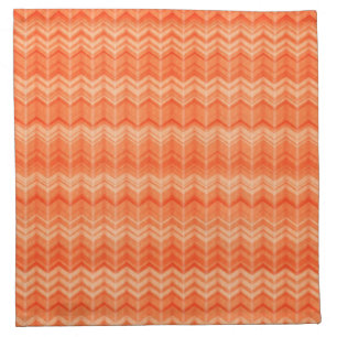 Red abstract zigzag textile pattern napkin
