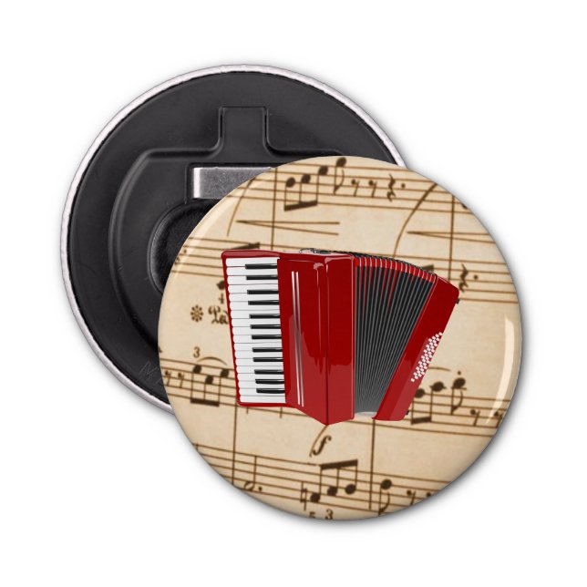 Red Accordion Bottle Opener (Front)