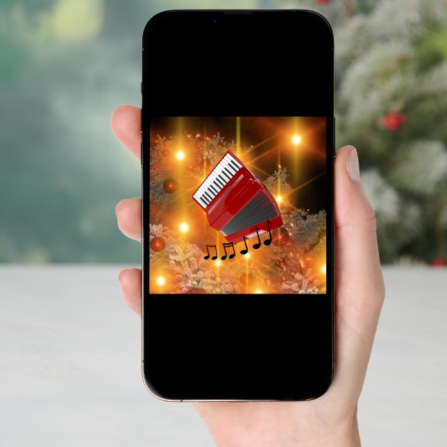 Red Accordion holiday design (Front Digital)