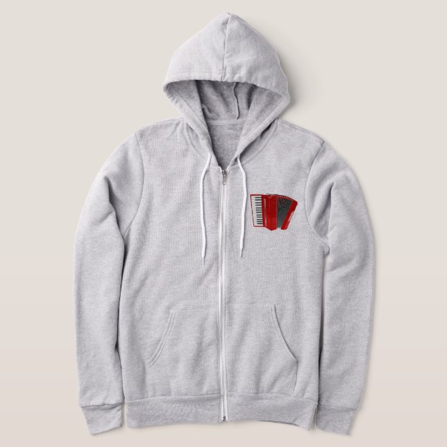 RED ACCORDION ILLUSTRATION HOODIE (Laydown)