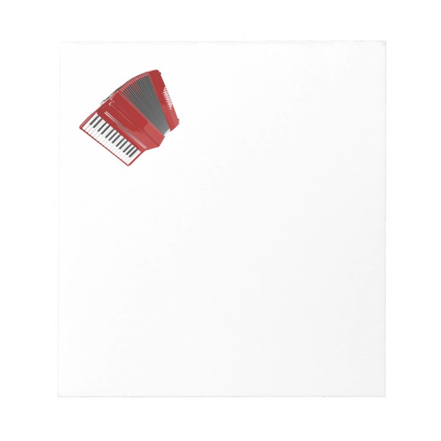 Red Accordion Notepad (Front)