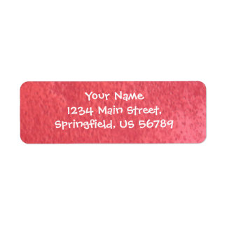 red address label