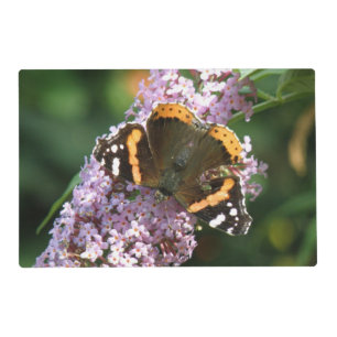 Red Admiral Butterfly and Buddleia Custom Placemat