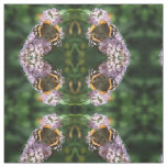 Red Admiral Butterfly and Buddleia Patterned Fabric