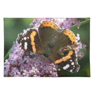 Red Admiral Butterfly and Buddleia Placemat