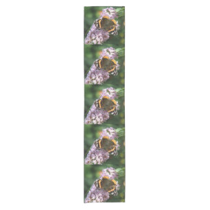 Red Admiral Butterfly and Buddleia Table Runner