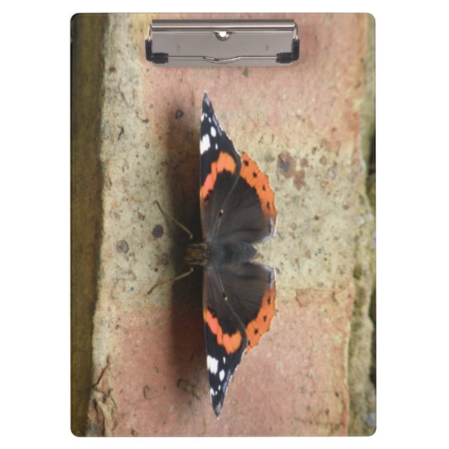 Red Admiral Butterfly Clipboard (Front)