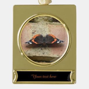 Red Admiral Butterfly Custom Ornament