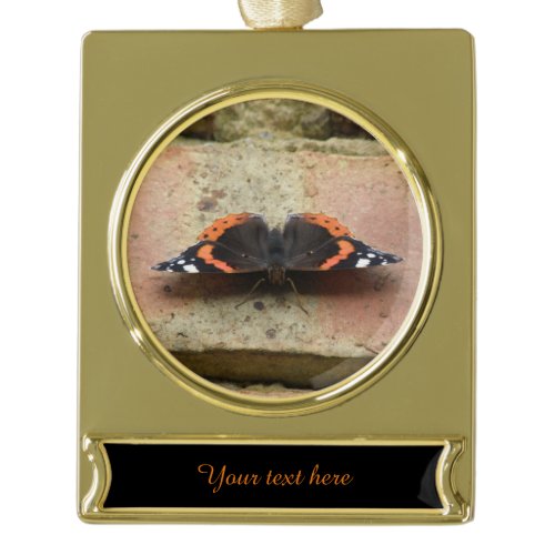 Red Admiral Butterfly Custom Ornament