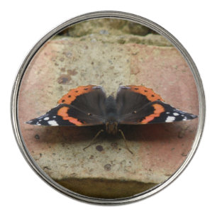 Red Admiral Butterfly Golf Ball Marker