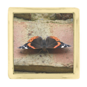 Red Admiral Butterfly Lapel Pin