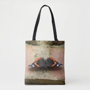Red Admiral Butterfly Tote Bag