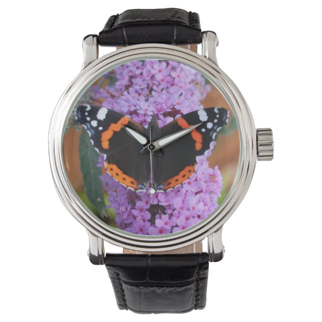 Red Admiral Butterfly Watch (Front)