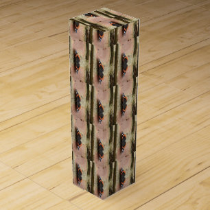 Red Admiral Butterfly Wine Gift Box