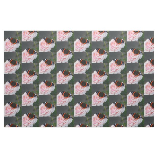 Red admirals butterfly fashion fabric (Fat Quarter)