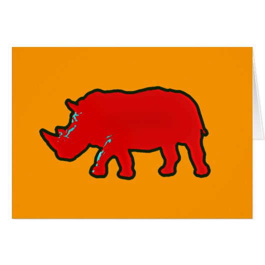 red africa rhinocerus (Front Horizontal)