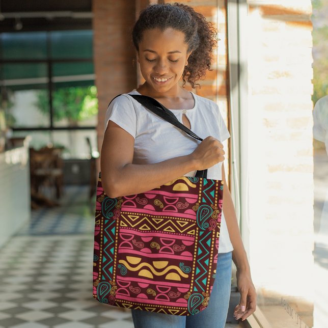 Red African Aztec Tote Bag (Creator Uploaded)
